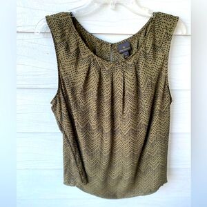 Women's Olive Green Sleeveless Top